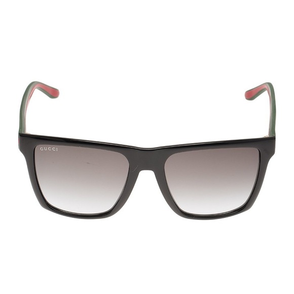 Gucci rectangle wayfarer sunglasses red green stripe GG 3535/s - Picture 1 of 9